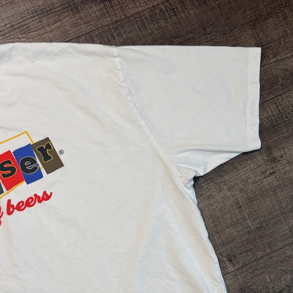 ASOS White Budweiser King 👑 Of Beers Graphic Tee - Picture 3 of 9